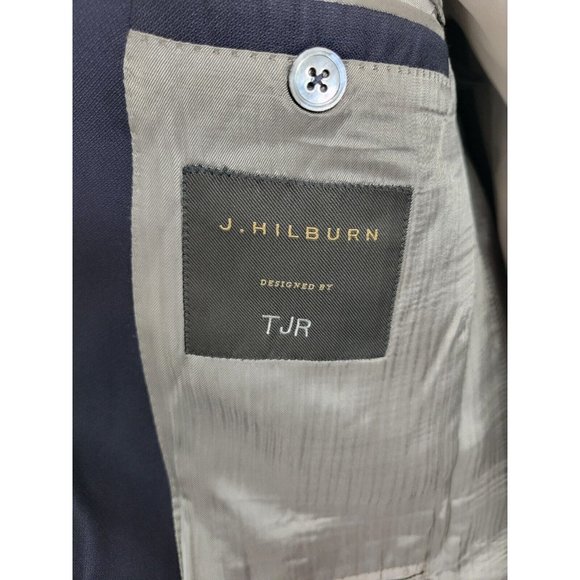 Revenge for J Hilburn Navy Super 150s Wool Blazer Vitale Barberis 44 Custom - Picture 6 of 13